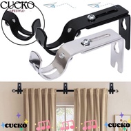 CUCKO 1pc Curtain Rod Brackets, Metal Hardware Curtain Rod Holder, Fashion Home Hanger for 1 Inch Rod Adjustable Window Curtain Rod Support for Wall