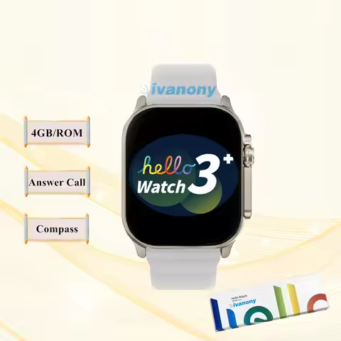 Smart Watch Hello 3 Plus Ultra 49mm Bluetooth Call Photo Album Compass Whatsapp Reminder 2.04inch Am