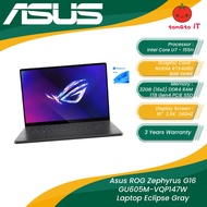 ASUS ROG ZEPHYRUS G16 GU605M-VQP147W (U7-155H/32GB DDR5/1TB NVME/RTX4060 8GB DDR6) ECLIPSE GRAY 90NR