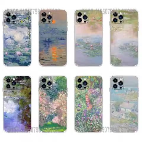 Claude M-Monet Painting Phone Case For iPhone 17 16,15,14,13,12,11 Plus,Pro,Max,XR,Plus,E,Mini Trans