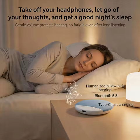 Mini Under Pillow Sound Butterfly Sleep Bluetooth Speaker Nature White Noise Soundbar Wireless MP3 P