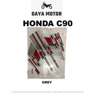 Honda C90 (Grey) Body Sticker [Ready Stock]