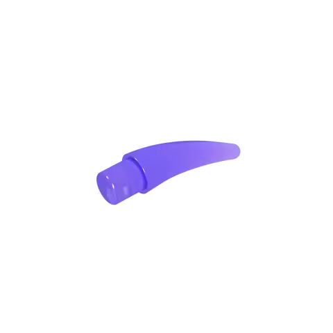 Mini Claw Horn Brick Parts GDS-1462 Gobricks Accessories, Fit Lego 53451 Children Technical Educatio