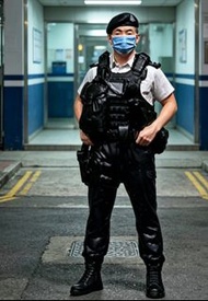 1:43比例模型 三款香港警員 PTU