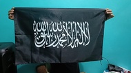 BENDERA TAUHIT AR RAYAH AL LIWA DEKORASI KEAGAMAAN