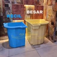 Bak Air Mandi Sudut Oval Kamar Mandi PVC Plastik Warna Tempat Sabun