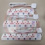 WINSTAR 4 WAY/ 5 WAY / 6 WAY UNIVERSAL SOCKET W/WIRE 1.8 METER