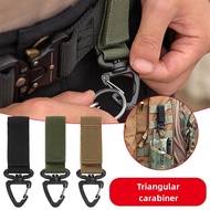 360-degree Multifunctional Rotating Triangle Carabiner Tactical Backpack Anti-lost Hanging Keychain Fastener Clip Nylon Belt Outdoor Mountaineering Camping Tool