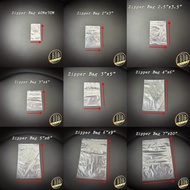 PLASTIK ZIPPER 2x3/2.5x3.5/3x4/3x5/4x6/5x8 Zip Lock Plastic Bag Plastic PE 100pcs