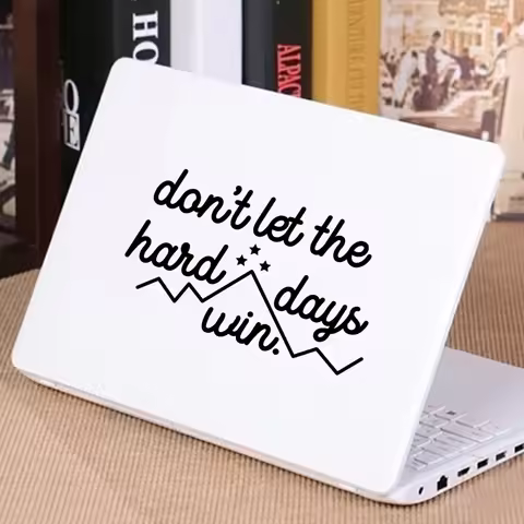 ACOTAR Decal Don't Let The Hard Days Win Vinyl Laptop Sticker, ACOWAR Inspired Quote Decals For Car 