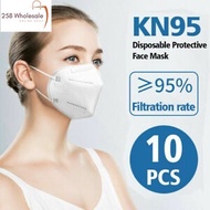 10 pcs Bundle Pack KN95 Face Mask Disposable Earloop 4ply Mask KF94 3D6D Mask