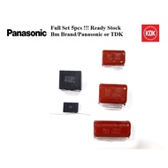 Panasonic KDK Capacitor Ceiling Fan CBB21 CBB22(5Pcs black/1set)Capacitor 1.8uF x 1,  5uF x ,2.4uF x