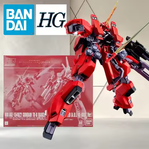 Bandai HG 1/144 TR-6 Barzam II Legion Captured Assembly Model Bright Red Heavy Mecha Multi Rear Deco