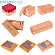 REDFACEVINTAGE Wooden Brain Teaser Puzzle, Unlock Luban Lock IQ Puzzle Mind Brain Teaser, Classic Op