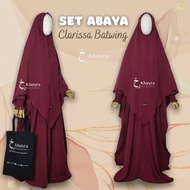 CLARISSA BATWING ABAYA SET KHIMAR V SYARI BY KHAYRA MUSLIMAH