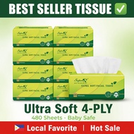 8 Packs Facial Tissue 4-Ply 480 Sheets Multipack Paper Towels Baby Safe Philippine Bestseller PB