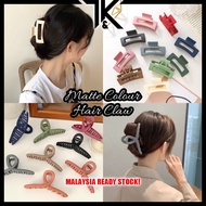 [LOCAL] Vintage Autumn Matte Colourful Shark Clip Hair Claw Korean Women Klip Rambut 鯊魚发夹抓 Hair Acce