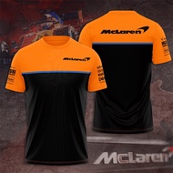 Formula One McLaren F1 Racing Teams Splunk FxPro T-Shirt Summer Fashion Men Clothes Short Sleeve Spo
