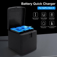 oc Battery Charging Box Stylish Easy to Operate ABS High Quality Battery Charger Set for GoPro Hero 9o 9