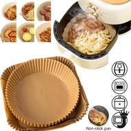 JK 【Rm0.15/1PC】Air Fryer Disposable Baking Papers Non-Stick Steamer Round Parchment Paper Liners Kitchen Accessories
