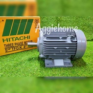 HITACHI มอเตอร์ รุ่น 5HP 4P TFO-K 380V (5แรงม้า) มอเตอร์ไฟฟ้า ฉนวนกันความร้อน ปั๊ม ติดตั้งง่ายและเคลื่อนย้ายสะดวก แข็งแรงทนทาน ช่าง จัดส่ง KERRY