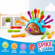 Spike Hedgehog Fine Motor Toy Color Sorting Sensory Learning Toddler Preschool Montessori