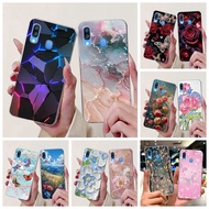 New Casing For For Samsung Galaxy A40 Case A405 A405F Cover Fashion Marble Flower Soft Silicone Case
