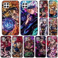 For Samsung A22 4G Case 6.4inch Phone Back Cover For Samsung Galaxy A22 4G GalaxyA22 A 22 black tpu case Japan Anime Art Naruto Goku