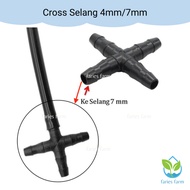 Cross 7mm PE Hose Branch 4mm/7mm