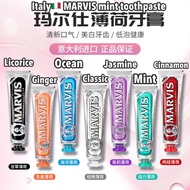 Marvis Italy 🇮🇹 Whitening Mint Toothpaste Stains Fresh Breath 85g Ubat Gigi Memutihkan Hilangkan Nod