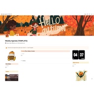 Notion Template | Weekly Agenda Template