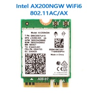 M.2 3000Mbps Bluetooth 5.1 WiFi 6ไร้สาย Intel AX200 WiFi การ์ด Dual Band 2.4G/5Ghz 802 .11ac/ax AX20