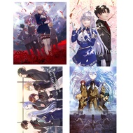 Set of 4 hanging painting posters 89 eighty six