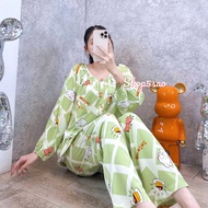 [HCM] Đồ bộ tole nữ bộ lanh mặc nhà quần dài tay dài ráp lăng cài nút thật F21 VNXK SHOP5SAO (45-67k