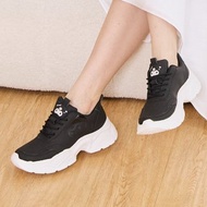 Paidal x Kuromi酷洛米 亮印霧面皮質厚底老爹鞋