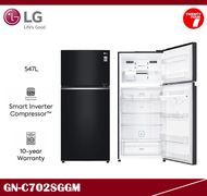 [ Delivered by Seller ] LG Gross 547L 2 Door Top Freezer Fridge / Refrigerator / Peti Sejuk GN-C702SGGM
