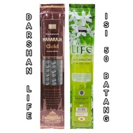 Incense Life Darshan Maharaja Gold, Jasmine, Incense Bharat Wasi India Contents 50 Sticks (39 cm) Re