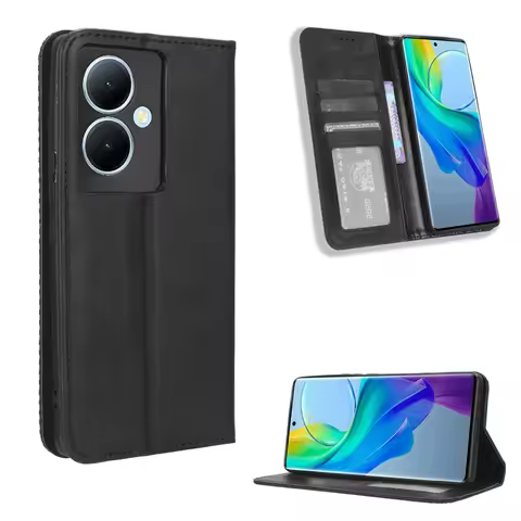 For Vivo Y78 5G Case Luxury Flip PU Leather Wallet Magnetic Adsorption Case For Vivo Y78 Y 78 VivoY7