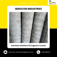 BUIS BETON 20x100cm SETENGAH LINGKARAN TUMBUK