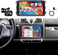 8Core 6GB+128GB Android 13 Radio For Mercedes Benz Smart Fortwo 2005-2010 Car Stereo with 9-Inch 128