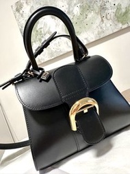 Delvaux Brillant Mini Box Calf Black Handbag