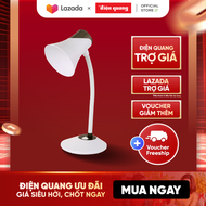 Đèn bàn bảo vệ thị lực Điện Quang ĐQ DKL15 WBK BW (màu trắng - đen bóng led ánh sáng vàng cắm điện t