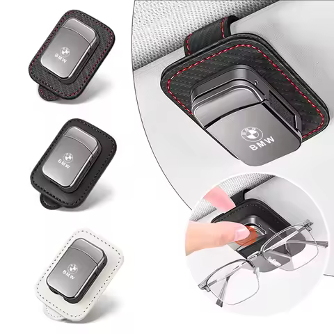 For BMW M E36 E39 E46 E60 E70 E90 E91 E92 F10 F40 G01 X1X3X4 X5 X6 X7 Car Visor Glasses Clip Eyeglas