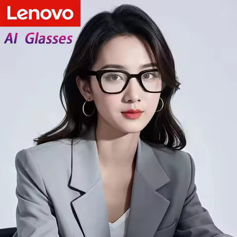 Lenovo 8K AI HD Shooting Smart Glasses Multifunctional Camera Bluetooth Call Music VoicePlayer Trans