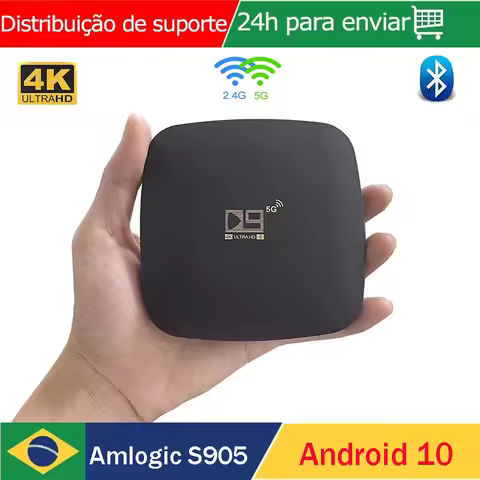 D9 TV Box Android 10 4G 5G WIFI Amlogic S905L2 Quad core 1GB 8GB 4K HDR Media Player BT Smart Androi