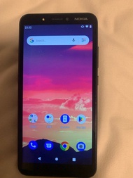 二手手機 nokia c2 16gb 能正常運作 背面少花  地鐵紅色浴線交收