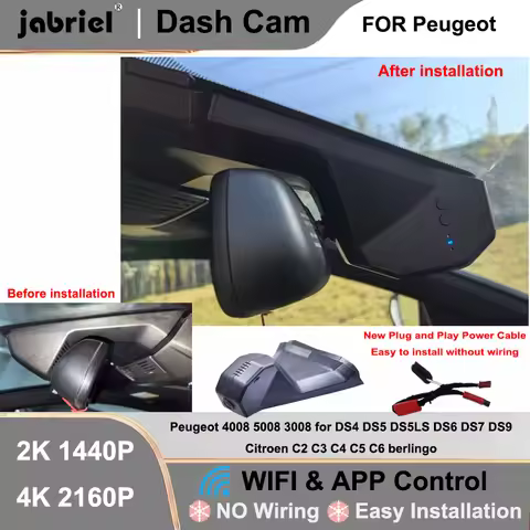 DashCam for Peugeot 4008 5008 3008 DS4 DS5 DS5LS DS6 DS7 DS9 Citroen C2 C3 C4 C5 C6 berlingo Dash Ca