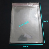 [PAK/ 100 LBR] OPP SEAL INVITATION PLASTIC 18X24 CM