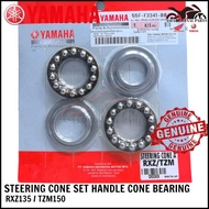 ORIGINAL INDONESIA YAMAHA RXZ135 RXZ TZM150 TZM STEERING CONE SET HANDLE CONE BEARING 55F-F3341-00 R