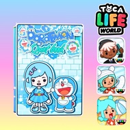 Học liệu bóc dán đồ chơi bóc tách búp bê Doremon quiet book H25